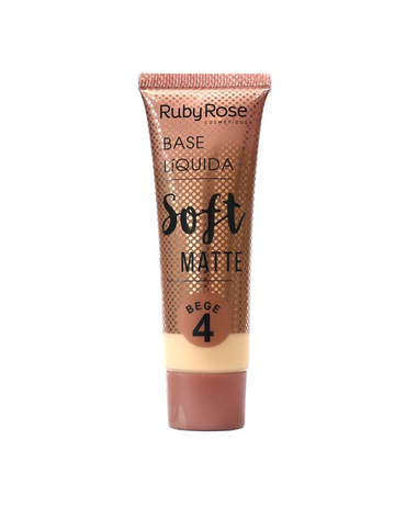 RUBY ROSE LIQUID FOUNDATION SOFT MATTE BEIGE #4 HB-8050/2