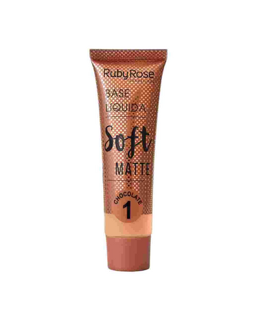 RUBY ROSE LIQUID FOUNDATION SOFT MATTE CHOCOLATE #1 HB-8050/3