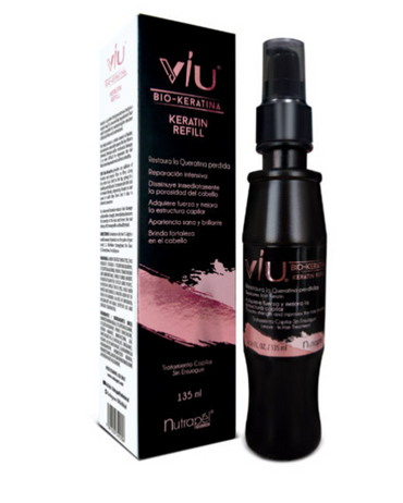 NUTRAPEL VIU KERATIN REFILL BIO-KERATINA LEAVE IN TREATMENT 135 ML. VKE