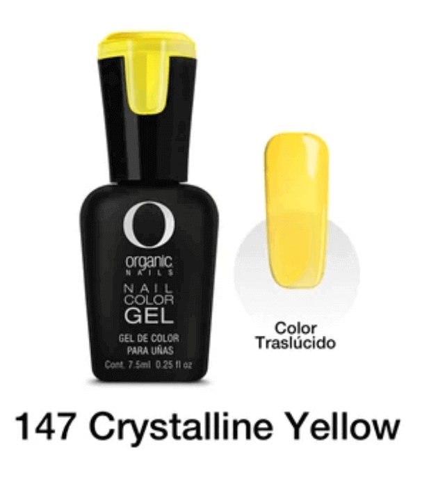 ORGANIC COLOR GEL 147 CRYSTALLINE YELLOW 7.5 ML