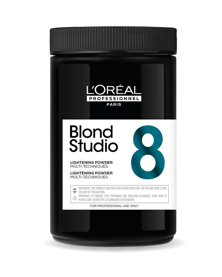 LOREAL BLOND STUDIO 8 NIVELES BOTE NEGRO 500 GRS.